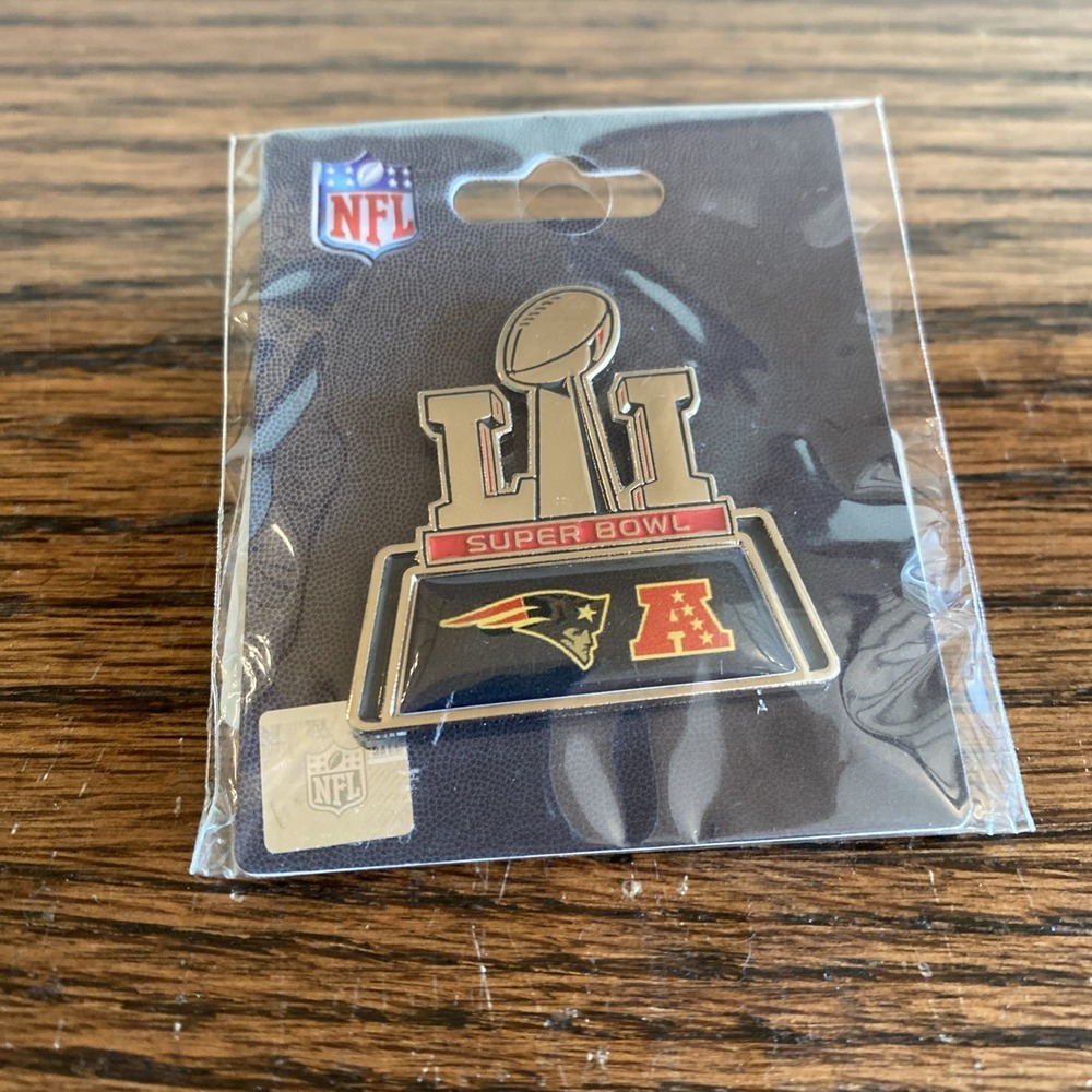 New‎ England Patriots Superbowl L1 51 AFC Commemorative Lapel Pin New